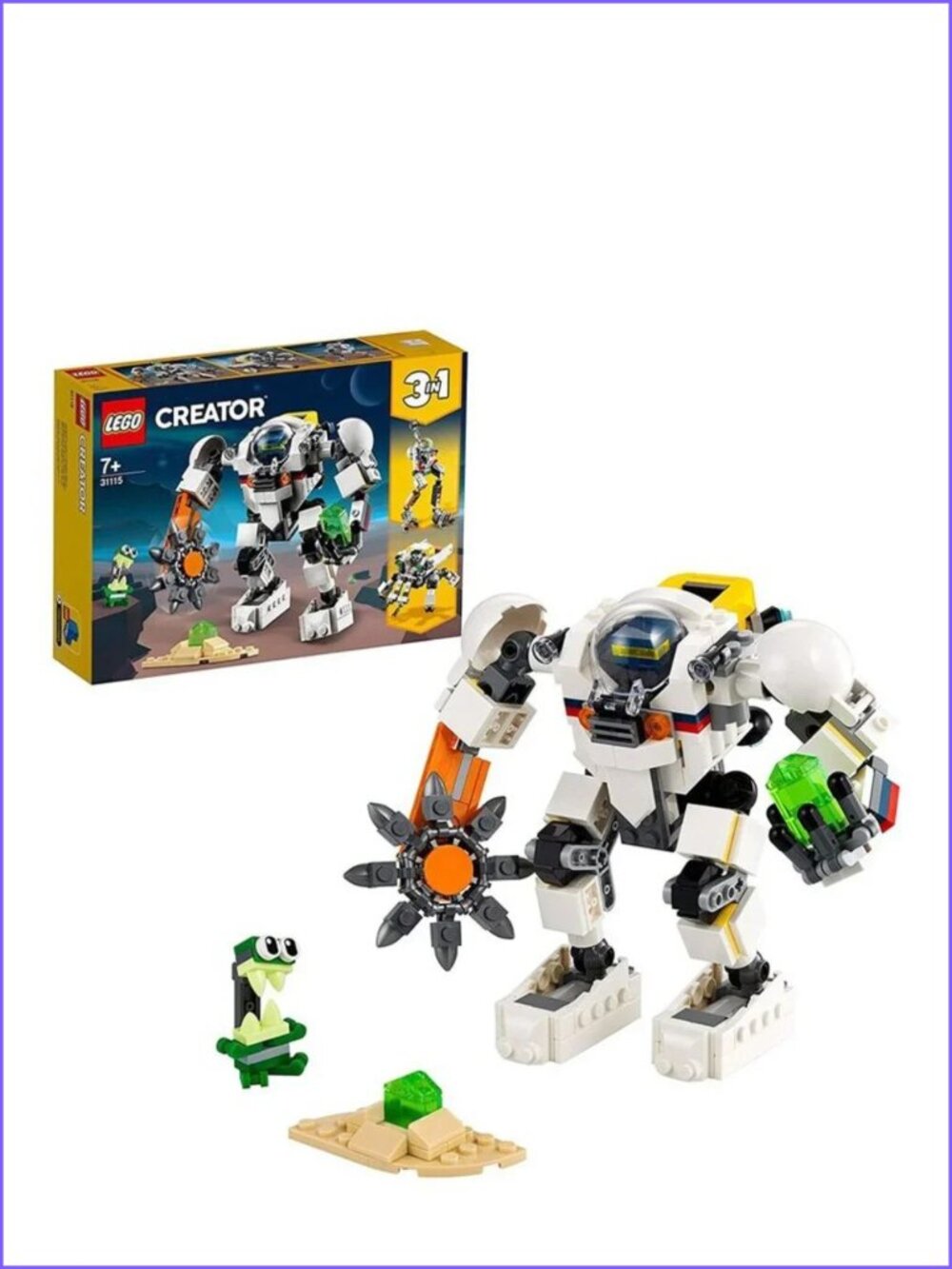 Lego Creator 3in1 Space Mining Mech 31115 Building Kit  Brand New